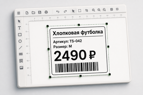Визуальное оформление макета этикетки